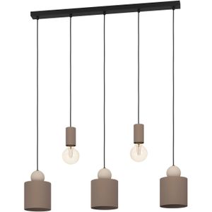 EGLO - Gazzola - Hanglamp - Mokka - Staal - Hoogte tot 110 cm