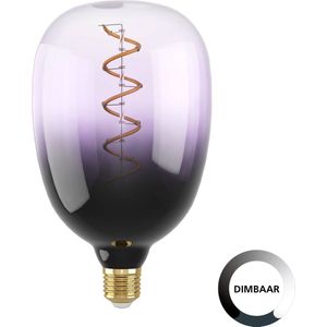 EGLO LED Lamp - E27 - Ø 12 cm - T120 - Paars - 1800K - Dimbaar