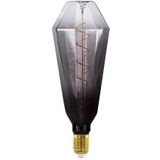 EGLO - Grosse Ampoule LED - E27 - Filament Spirale - Grijs en Zwart - 4 Watts - 110 Lumens - 1800 K - 24,5 cm