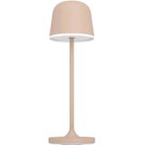 EGLO LED tafellamp buiten Mannera, nachtlampje touch dimbaar, verplaatsbare terraslamp met USB-port, outdoor tafel lamp van zandkleurig metaal en wit kunststof, buitenverlichting warm wit, IP54