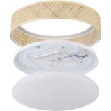 EGLO Deckenleuchte »LUPPINERIA«, Leuchtmittel LED-Modul  LED fest integriert, Deckenleuchte in weiß aus Kunststoff, Stahl - 24W - Warmweiß