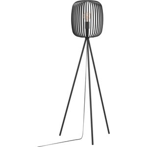EGLO Vloerlamp Romazzina Zwart Metaal Zwart 140x33x33cm (hxbxd)
