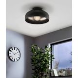EGLO Mogano 2 Plafondlamp - Zwart - Staal - E27 - Ø28 cm