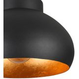 EGLO - Mogano 2 - Plafondlamp - Zwart - Bladgoud - Staal