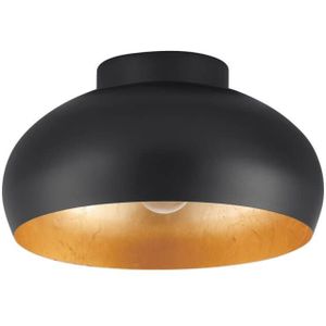 EGLO Mogano 2 Plafondlamp - E27 - Ø28 cm - Zwart/Bladgoud