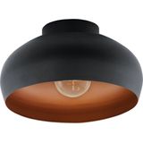 EGLO - Mogano - Plafondlamp - Zwart - Koper - Staal