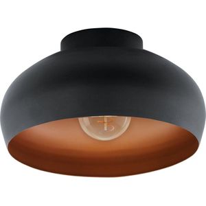 EGLO - Mogano - Plafondlamp - Zwart - Koper - Staal