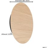 Eglo - Alamilo - Wandlamp - Hout - Warm Wit Licht - Ingebouwde LED 9,2 Watt