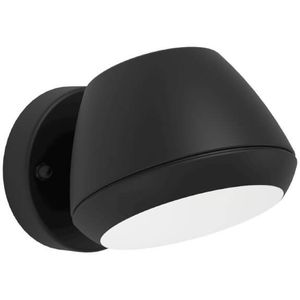 EGLO Nivarolo LED buitenwandlamp gevellamp met neerwaartse verlichting (downlight), zwart metalen buitenlamp, warm wit, IP44