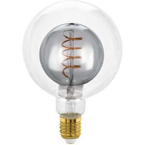 EGLO - LED Lichtbron - Zwart met Helder Glas - Dimbaar - E27 Fitting