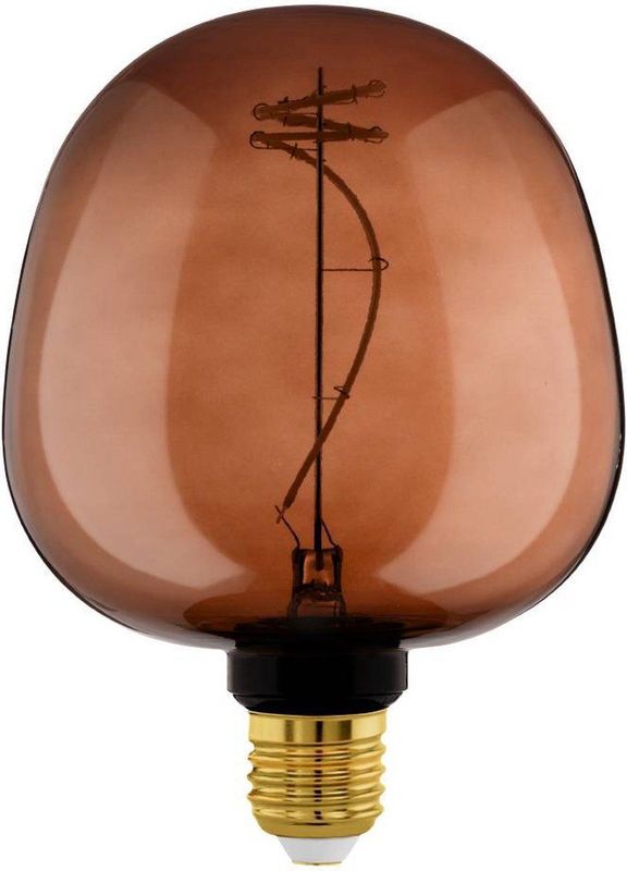 EGLO - LED Lichtbron - Cognac - E27 - Dimbaar