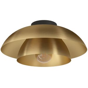 EGLO Plafondlamp Cenciara, elegante plafondlamp, opbouwlamp voor slaapkamer en woonkamer, metaal messingkleurig, fitting E27, Ø 40 cm