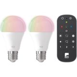EGLO connect.z Smart Starterspakket - 2x E27 RGB LED lampen - Afstandsbediening - Zigbee