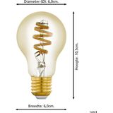 EGLO connect.z Smart Starterspakket - 2x E27 Spiral LED lampen - Afstandsbediening - Zigbee