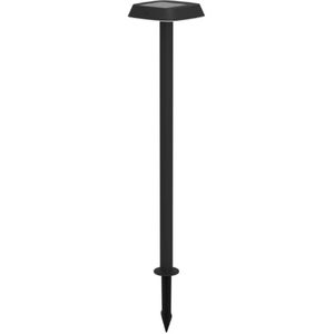 Eglo stande LED solarlamp Dreoli, solar buitenlamp met grondspies en bewegingsmelder, tuin padverlichting buiten, down light, tuinlamp van zwart kunststof, IP44