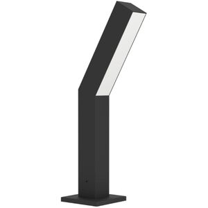 EGLO Ugento Sokkellamp - Staande lamp Buiten - Padverlichting - LED - 36 cm - Zwart/Wit