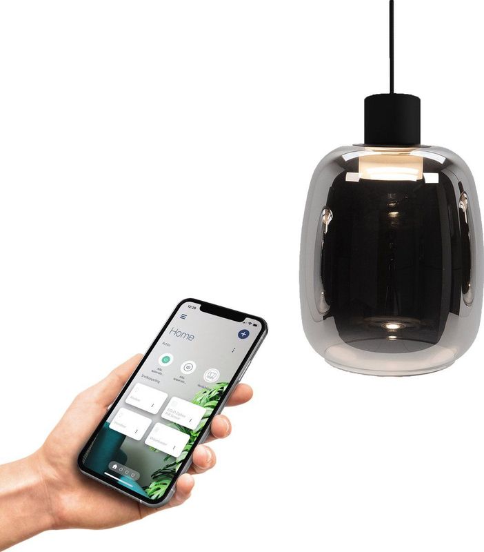 EGLO - Molochio-Z - Hanglamp - Rookglas - Slimme Verlichting