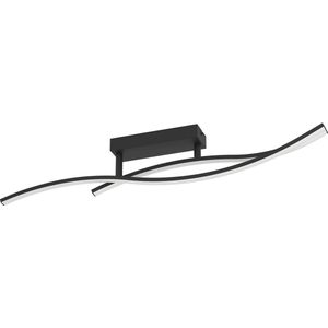 EGLO Grisolia Plafondlamp - LED - 84.9 cm - Zwart/Wit