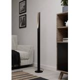 EGLO Barbotto Vloerlamp - Zwart/Bruin - Staal/Hout - 136,5 cm