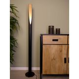 EGLO Barbotto Vloerlamp - Zwart/Bruin - Staal/Hout - 136,5 cm