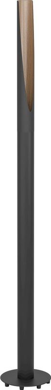 EGLO Barbotto Vloerlamp - Zwart/Bruin - Staal/Hout - 136,5 cm