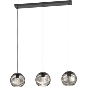 Stalen hanglamp voor boven de eettafel