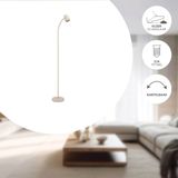 EGLO - Carlo - Vloerlamp - Zandkleur - E14 - 170 cm - Kantelbaar