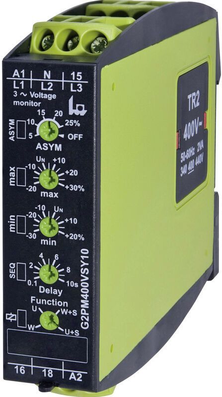 tele G2PM400VSY10 Bewakingsrelais 24 - 400 V/AC 1x wisselcontact 1 stuk(s)
