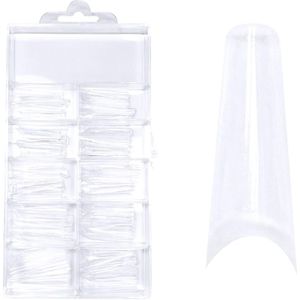 Juliana Nails Tipbox Coffin Clear, 100 Stück