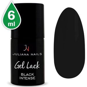 Juliana Nails Gel Lack Black Intense, Flasche 6 ml