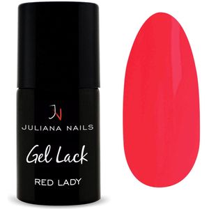 Juliana Nails Gel Lack Neon Red Lady 6 ml