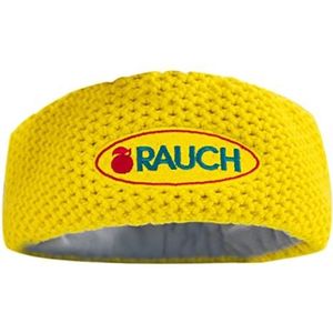 Happy Day Gebreide hoofdband rook hoofdband, geel, lichtgrijs, één maat, omtrek 56 cm, uniseks, geel, lichtgrijs.