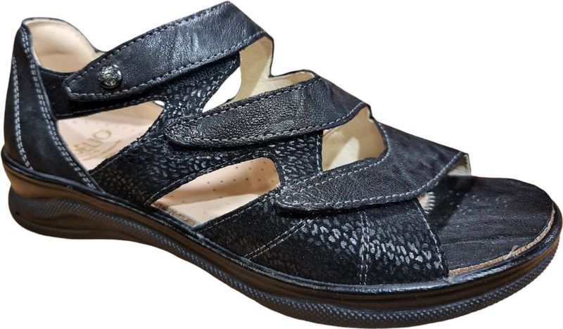 FIDELIO art 496016 sandaal dichte hiel ZWART