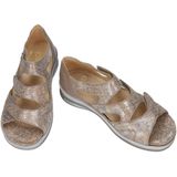 Fidelio - Hallux - Sandalen - Zilver - Leder - Met Klittenbandsluitingen