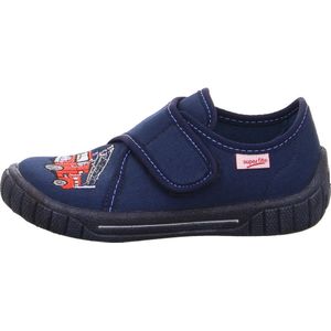 Superfit - Bill Pantoffels - Donkerblauw/Rood - Textiel - Klittenbandsluiting
