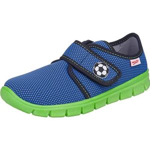 Superfit Bobby pantoffels voor jongens, blauw, groen 8800, 26 EU