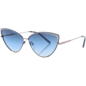 zonnebril DHS232 cat-eye cat. 3 staal/glas blauw