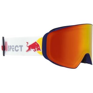 Red Bull Spect Eyewear Sneeuwbril JAM-06, blauw/bruin met rode spiegel