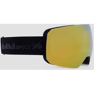 Red Bull Spect Eyewear CHUTE-01 Skibril voor heren, zwart/bruin met gouden spiegel, L