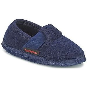 Pantoffels Türnberg - gesloten kinderpantoffels van wolvilt | wollen pantoffels voor meisjes en jongens | antislip rubberen zool | vilten pantoffels, blauw 589 Ocean, 26 EU