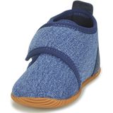 Huisschoenen - Strass - Effen - Textiel - Gevoerd - Klittenbandsluiting