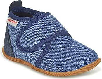 Huisschoenen - Strass - Effen - Textiel - Gevoerd - Klittenbandsluiting