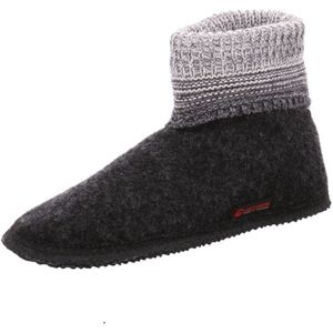 GIESSWEIN Baumkirchen Hoge Pantoffels - Antraciet - 100% Scheerwol