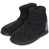 GIESSWEIN Kramsach Huisschoenen - Nachtgrijs - 100% Scheerwol - Antislip Zool