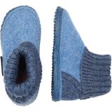 GIESSWEIN Kramsach Kinderschoenen - Capriblau - 100% Scheerwol - Antislip Zool