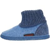 GIESSWEIN Kramsach Kinderschoenen - Capriblau - 100% Scheerwol - Antislip Zool