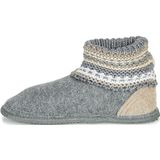 Huisschoenen - Kiel - Mélange - Vilt - Profielzolen - Gesloten