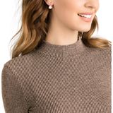 Swarovski - Bella V - Oorhangers - Goudkleurig - Ronde Slijpvorm - Roségoudkleurige Toplaag