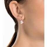 Swarovski - Bella V - Oorhangers - Goudkleurig - Ronde Slijpvorm - Roségoudkleurige Toplaag
