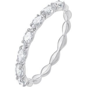 Swarovski - Ring - Gerhodineerd Metaal - Marquise Stenen